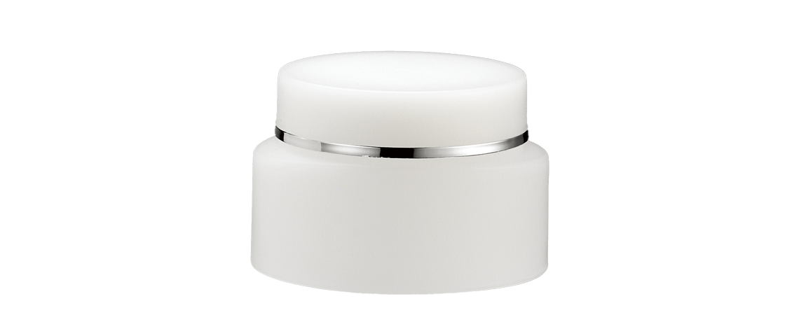 Barattolo ovale per crema in PP da 15ml - VDF-15 Bianco Neve Barattolo ovale per crema in PP da 15ml - VDF-15 Bianco Neve